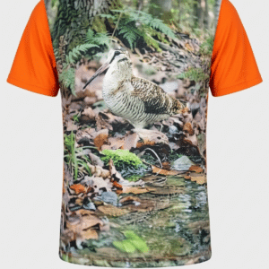 Κυνηγετικό T-shirt Quick Dry με Ψηφιακό Τύπωμα Μπεκάτσα πορτοκαλί