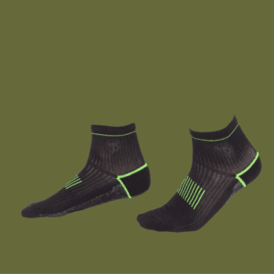 Coolmax  mid-cut socks black-green MS