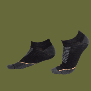 Technical low cut socks Black-orange MS