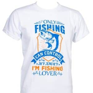 T-shirt Fishing Only White MS