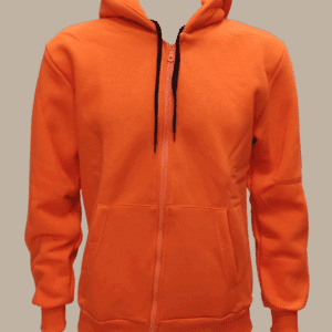 Φούτερ τρίκλωνη ζακέτα πορτοκαλί