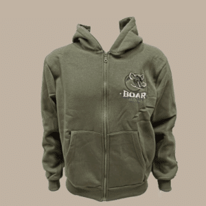 Φούτερ ζακέτα τρίκλωνη 320gr Χακί Hunter boar