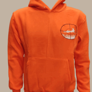 Φούτερ τρίκλωνο 320gr με κουκούλα πορτοκαλί με Λαγό