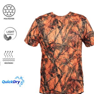 Τεχνικό t-shirt Quickdry camo forest/orange